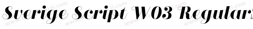 Sverige Script W03 Regular字体字体转换